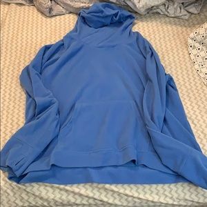 Cowell neck fleece sweatshirt